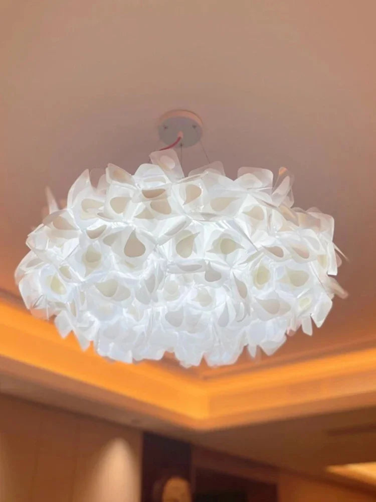 Italy Petal Lustre Led Chandelier Ceiling Pendant Lamps Suspension Hanging Light Fixture Indoor - vue 6 sur 12