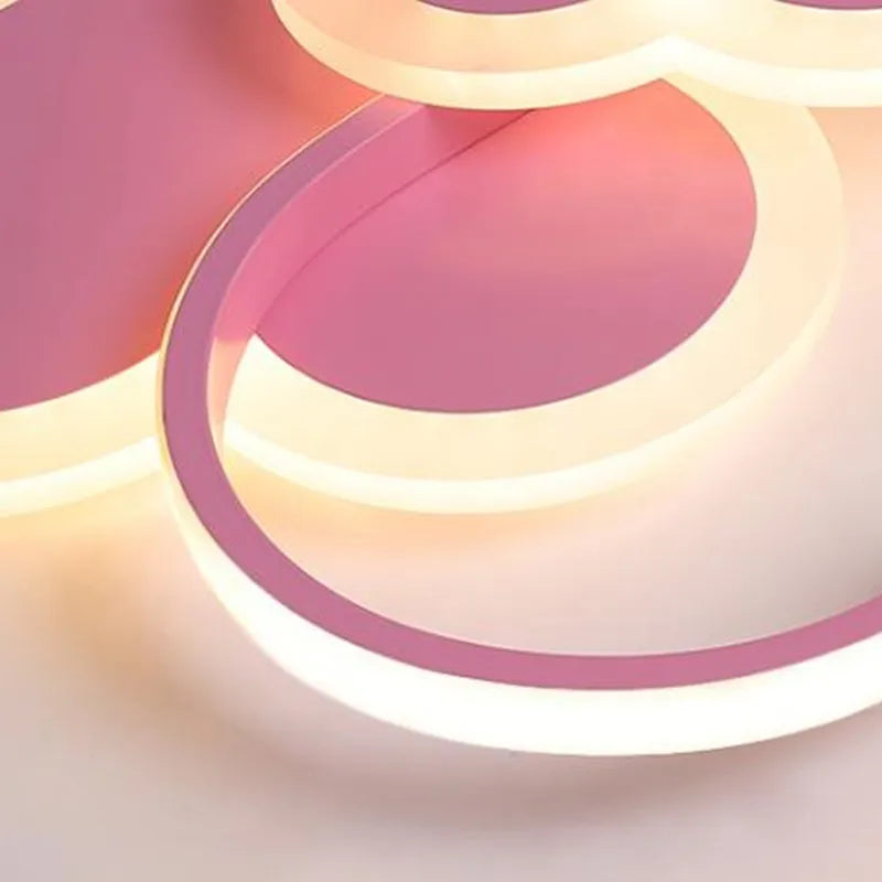 plafonnier moderne en forme de cœur pour enfants et bureaux - vue 6 sur 12