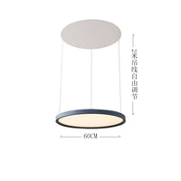Nordic Modern Minimalist Restaurant Bar, Living Room, Bedroom, Ring Chandelier, Artistic Personality, Real Leather Chandelier