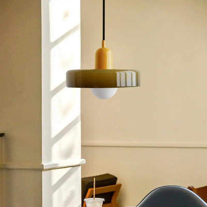 lampe suspendue nordique en verre pour décoration intérieure - vue 3 sur 15