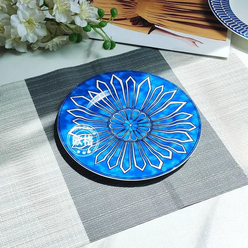 Assiette ceramique style europeen blue seal dim sum