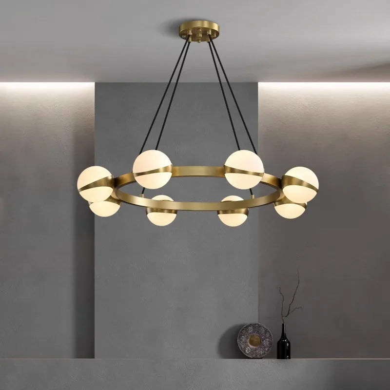 Lustre rond design led moderne