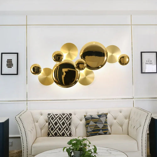 applique murale led moderne luxe nordique pour tv fond - vue 3 sur 10