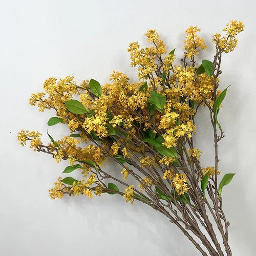 lot de 2 fleurs artificielles en saule des neiges décoratives - vue 5 sur 12