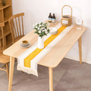 Chemin de table plaid coton lin decoration table salle a manger