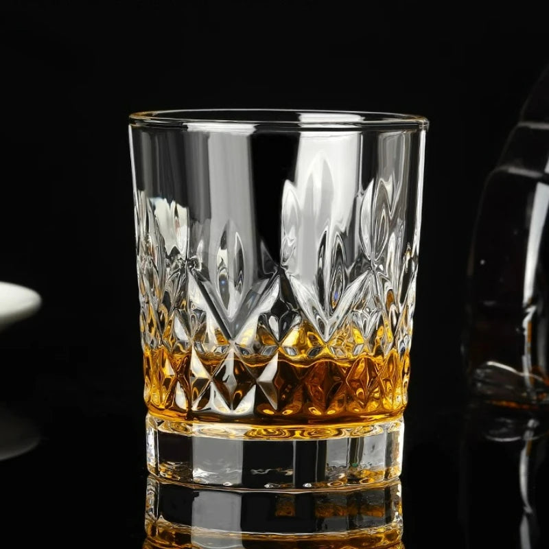 Verres cristal design relief pour whisky biere vin - vue 4 sur 7