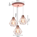 suspension moderne à têtes led pour intérieur design