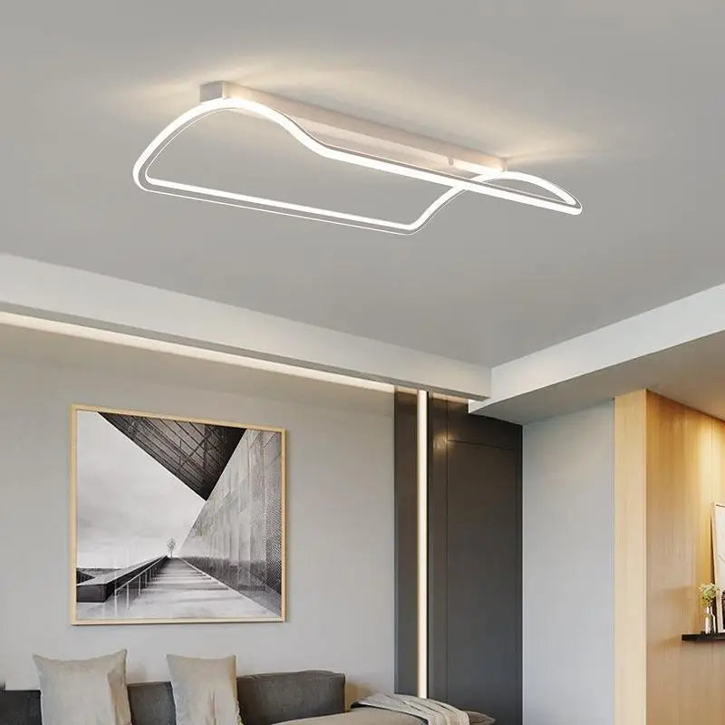 lustre moderne à leds pour décoration intérieure maison