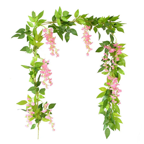 guirlande de glycine artificielle pour décoration florale et festive - vue 18 sur 32