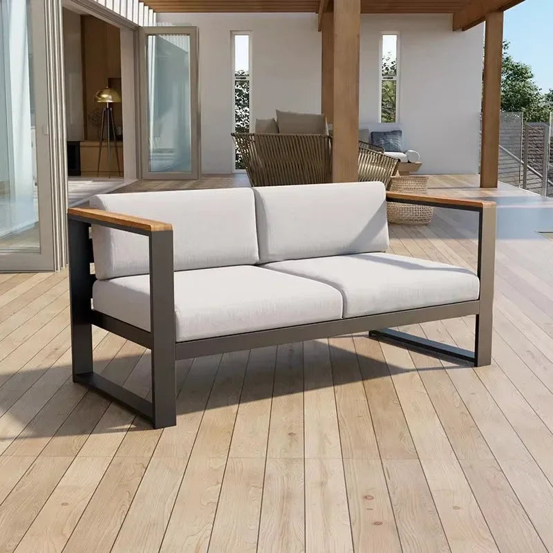 canapés de jardin en aluminium étanche mobilier extérieur combiné