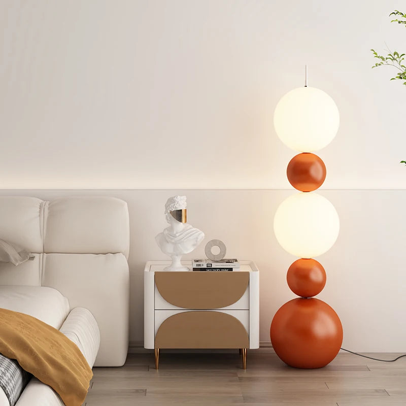 lampadaire crème nordique créatif pour décoration d'intérieur moderne - vue 2 sur 10