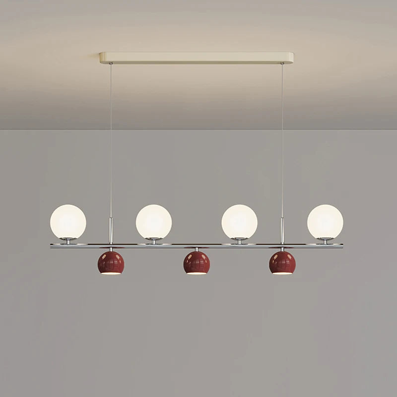 Suspension LED ronde lustre table - vue 7 sur 15