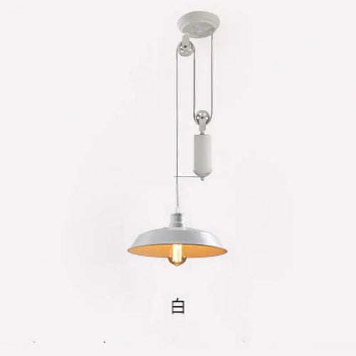 lustre industriel à poulie style loft rétro nordique éclairage bar