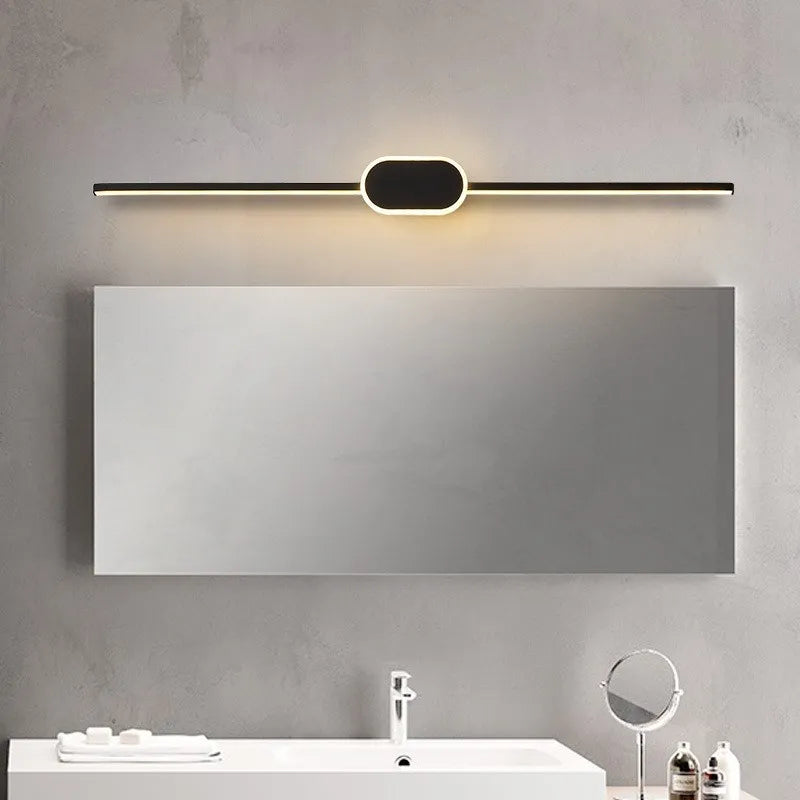 Applique murale LED blanc noir miroir