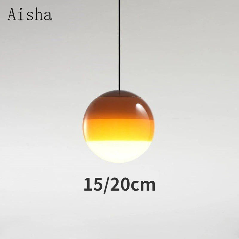 suspension en verre style nordique pour intérieur moderne - vue 7 sur 12