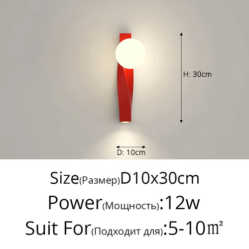 lampe de chevet murale en u anti-lumière bleue minimaliste - vue 19 sur 20