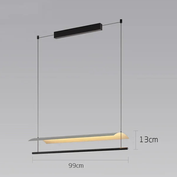 lustre minimaliste scandinave en tuiles pour bureau - vue 7 sur 11