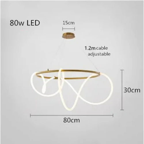 lustre design nordique à led intensité variable pour intérieur - vue 26 sur 25