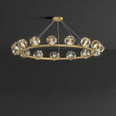 plafonnier art déco doré noir design en cristal