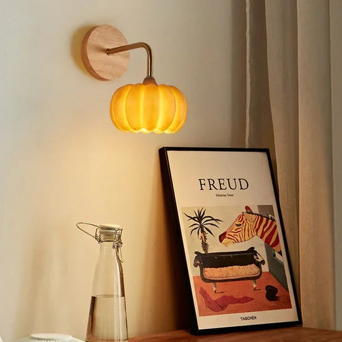 applique murale citrouille décorative pour Halloween et intérieur nordique - vue 5 sur 6