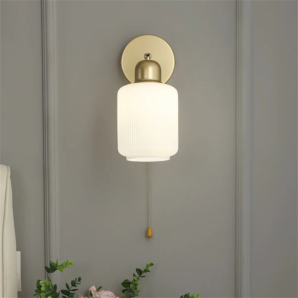applique murale nordique à led en métal et verre réglable - vue 6 sur 11