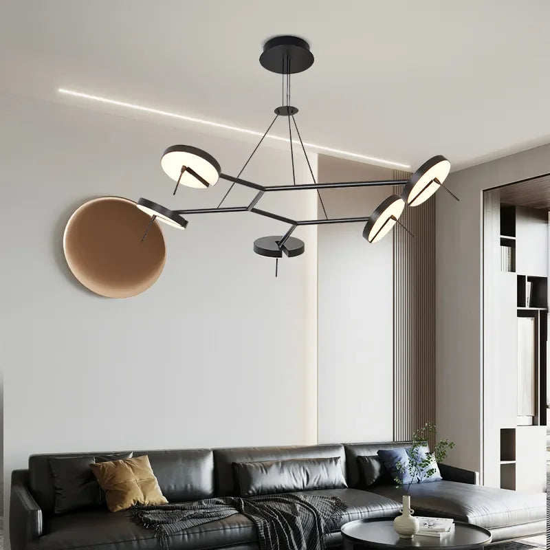 lustre led design nordique pour tables basses de restaurant - vue 4 sur 14