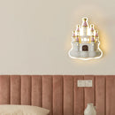 applique murale château dessin animé pour chambre enfant mignonne