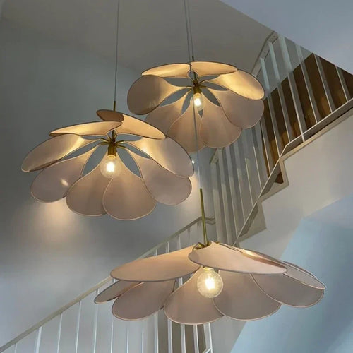suspension led en tissu nordique décoratif d'intérieur - vue 2 sur 18