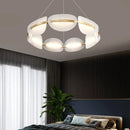 lustre nordique design créatif à feuilles en acrylique