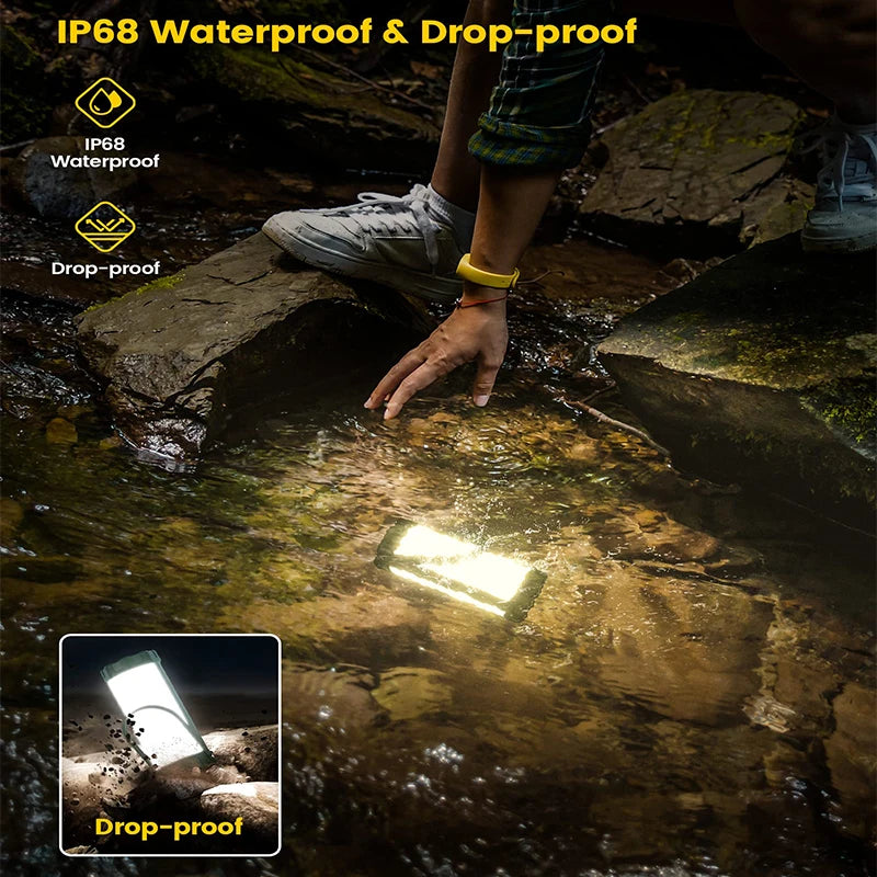 lampe de camping rechargeable 106 led portable et pratique - vue 4 sur 7