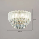 plafonnier rond en cristal luxe éclairage led pour intérieur