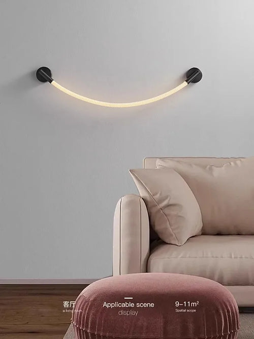applique murale minimaliste moderne en silicone de luxe - vue 6 sur 16