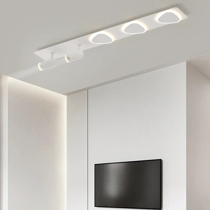 plafonnier led moderne avec projecteur luminaire décoratif d'intérieur