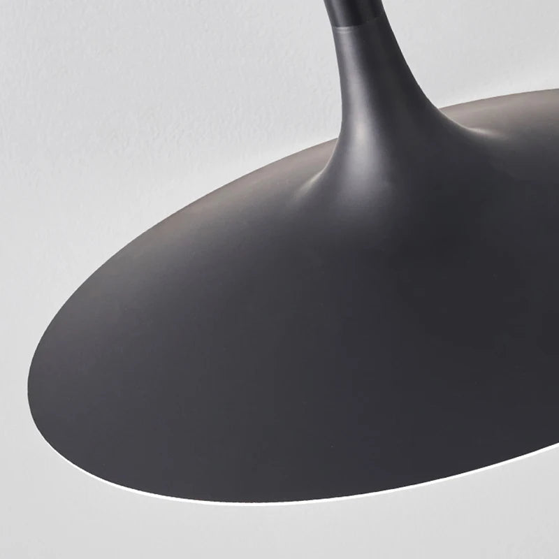 Suspension design LED conique arrondi Noir - vue 5 sur 6