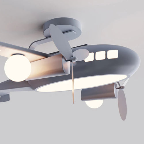 plafonnier avion nordique pour chambre enfant décoration lumineuse - vue 7 sur 10