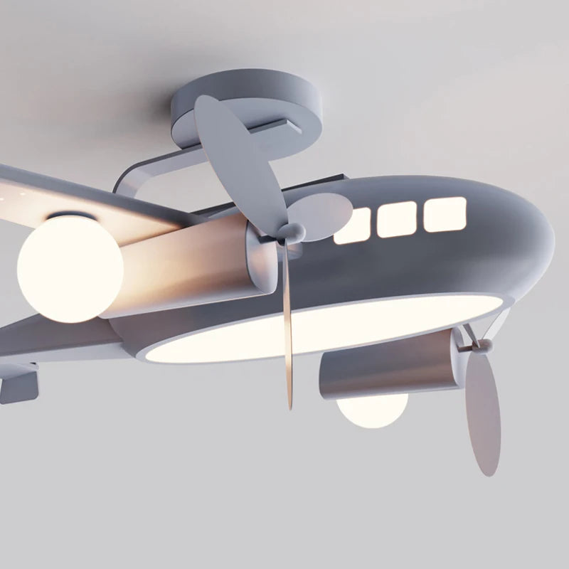 plafonnier avion nordique pour chambre enfant décoration lumineuse - vue 6 sur 10