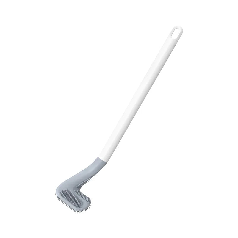 brosses de nettoyage en silicone avec support pour salle de bain