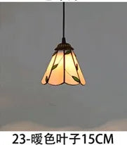 lustre en verre style tiffany rétro pour intérieur méditerranéen - vue 20 sur 30