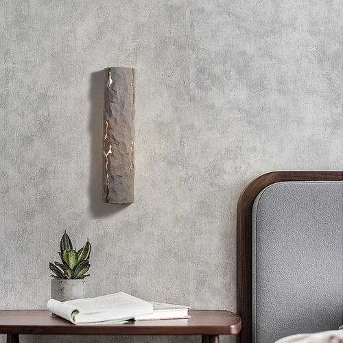 Modern creative tree stump LED wall lamp, indoor bedside wall lamp, designer, hotel, villa, cafe, passage, Art Deco, G9 - vue 5 sur 10