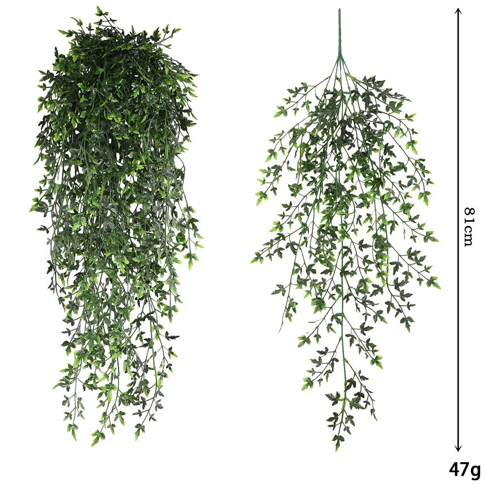 plante suspendue en bande de vigne décoration murale artificielle - vue 14 sur 14