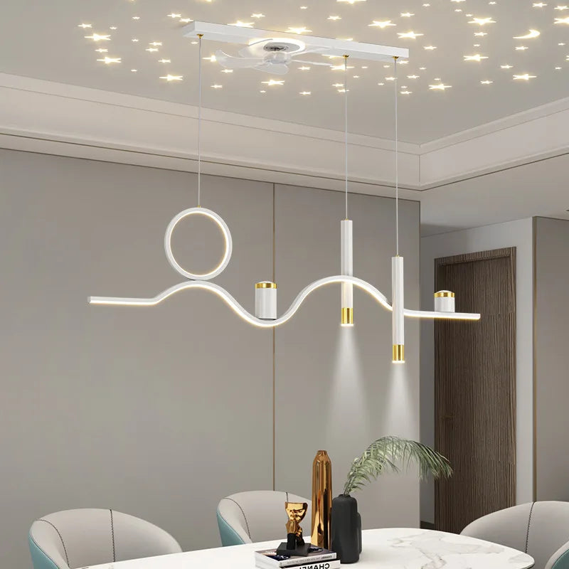 Plafonnier LED à couleur changeante décor nordique luminaria de teto lustres plafond verre plafonnier cuisine lumière