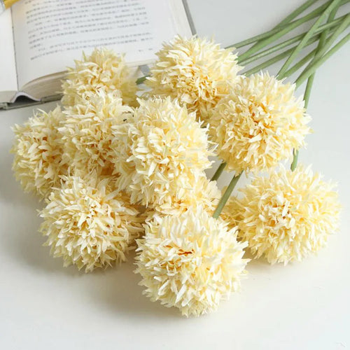 fleurs artificielles chrysanthème pour mariage et décoration festive - vue 5 sur 12