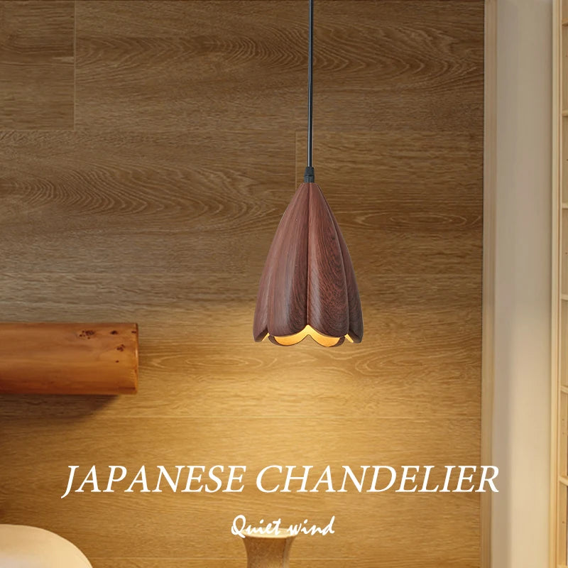 Suspension nordique en bois pour décoration moderne et lumineuse Suspension nordique en bois pour décoration moderne et lumineuse