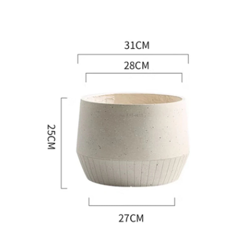moule en silicone moderne pour pot de fleurs en béton léger et luxueux