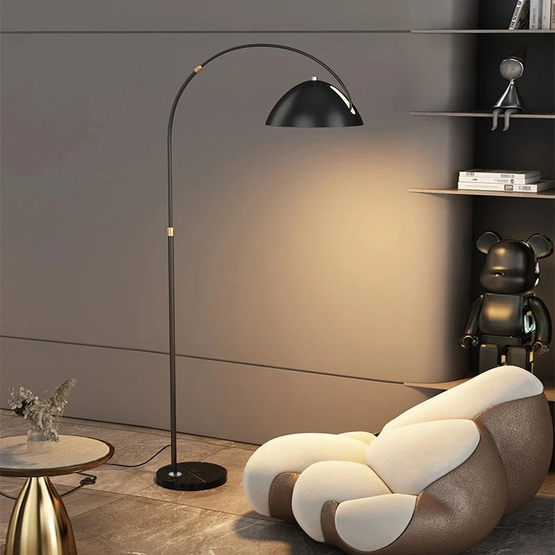 lampadaire led de luxe en marbre de styliste italien - vue 4 sur 8