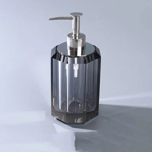 distributeur de savon liquide en cristal transparent pour salle de bain - vue 11 sur 20