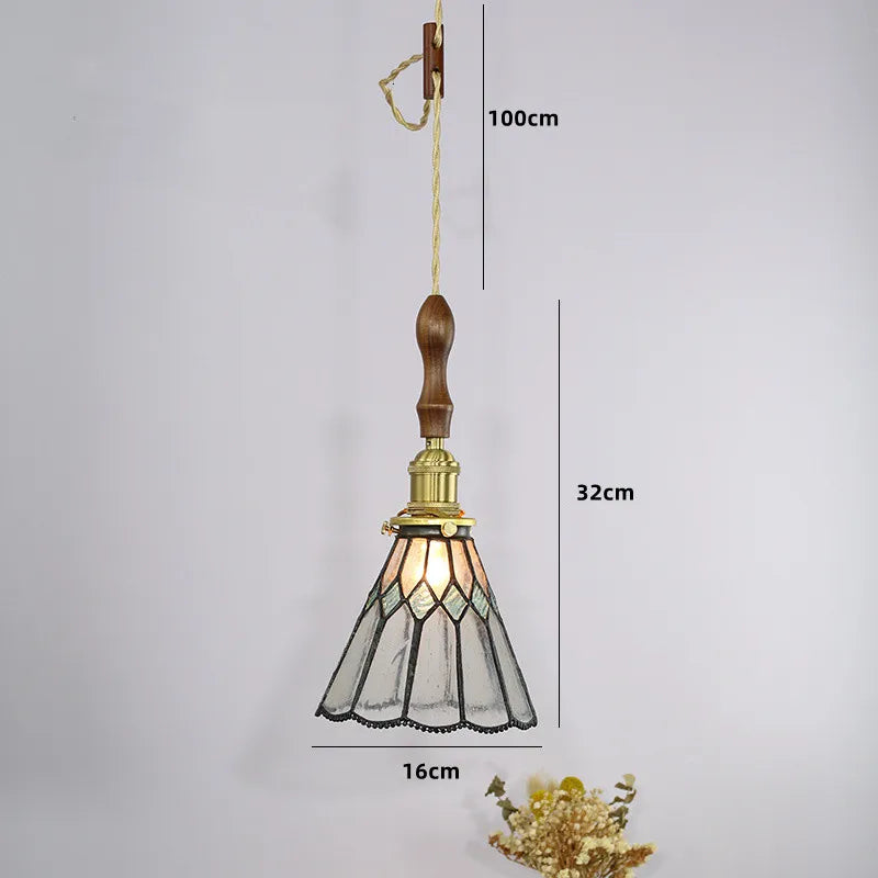 suspension nordique en cuivre avec verre teinté pour intérieur élégant - vue 13 sur 14