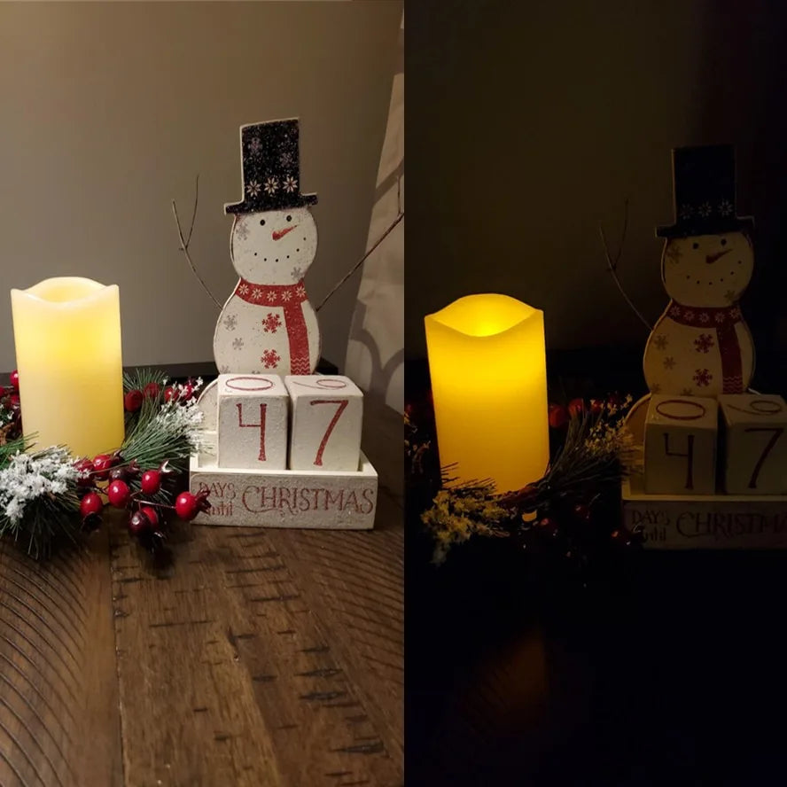 lampe à poser électrique avec bougies sans flamme pour décorations festives - vue 6 sur 14