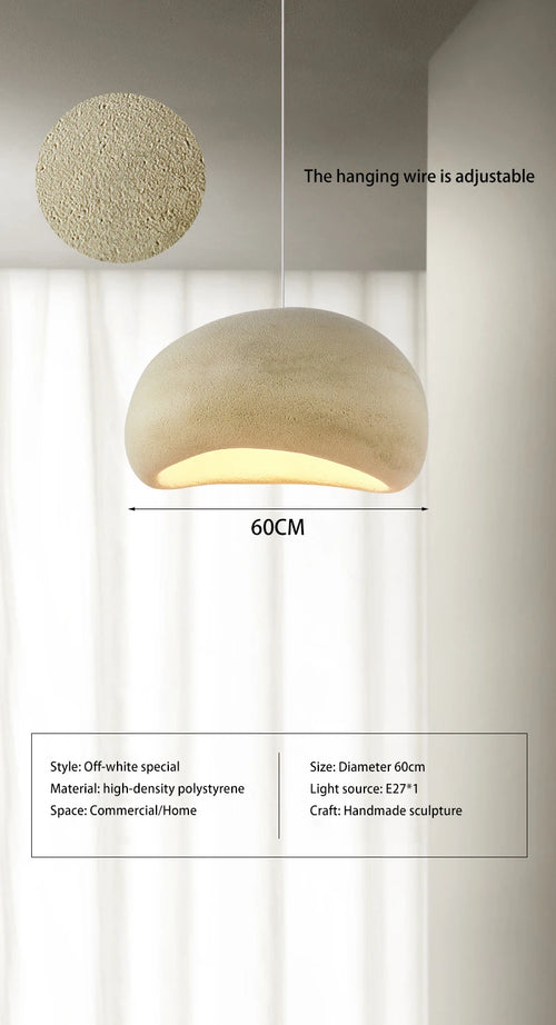 Suspension en polystyrène colorée aux formes arrondies design - vue 12 sur 18