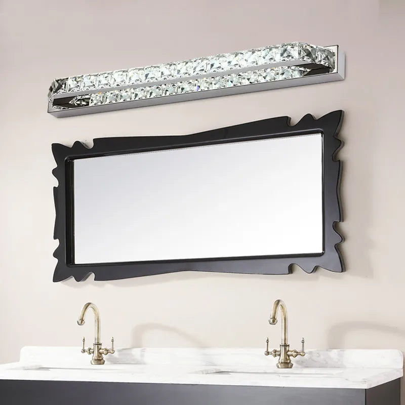 applique murale led cristal salle bain miroir intérieure décoration maison - vue 7 sur 22